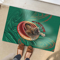Bangladesh Rubber Doormat Royal Bengal Tiger Spiral Pattern