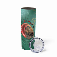 Personalized Bangladesh Skinny Tumbler Royal Bengal Tiger Spiral Pattern