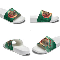 Bangladesh Slide Sandals Royal Bengal Tiger Spiral Pattern