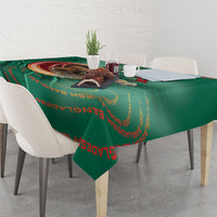 Bangladesh Tablecloth Royal Bengal Tiger Spiral Pattern
