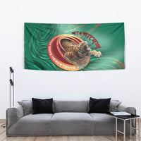 Bangladesh Tapestry Royal Bengal Tiger Spiral Pattern