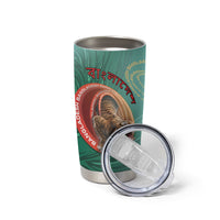 Personalized Bangladesh Tumbler Cup Royal Bengal Tiger Spiral Pattern