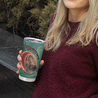 Personalized Bangladesh Tumbler Cup Royal Bengal Tiger Spiral Pattern