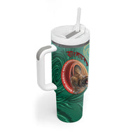 Personalized Bangladesh Tumbler With Handle Royal Bengal Tiger Spiral Pattern