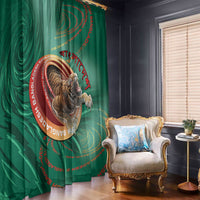 Bangladesh Window Curtain Royal Bengal Tiger Spiral Pattern