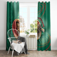 Bangladesh Window Curtain Royal Bengal Tiger Spiral Pattern