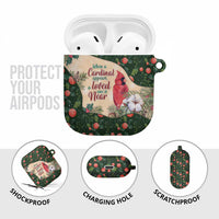 Memorial Cardinal Christmas AirPods Case When A Cardinal Appears Loved One Is Near - Wonder Print Shop