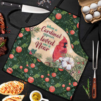 Memorial Cardinal Christmas Apron When A Cardinal Appears Loved One Is Near - Wonder Print Shop