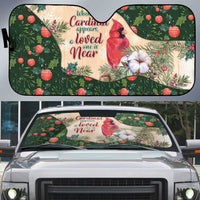Memorial Cardinal Christmas Auto Sun Shade When A Cardinal Appears Loved One Is Near - Wonder Print Shop