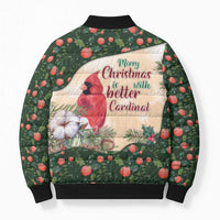 Memorial Cardinal Christmas Bomber Puffer Jacket When A Cardinal Appears Loved One Is Near - Wonder Print Shop