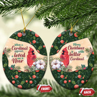 Cardinal Christmas Ceramic Ornament Love Near The Xmas - Wonder Print Shop