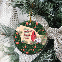 Cardinal Christmas Ceramic Ornament Love Near The Xmas - Wonder Print Shop