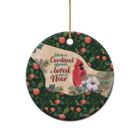 Cardinal Christmas Ceramic Ornament Love Near The Xmas - Wonder Print Shop