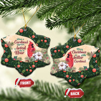 Cardinal Christmas Ceramic Ornament Love Near The Xmas - Wonder Print Shop