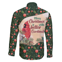 Memorial Cardinal Christmas Family Matching Off Shoulder Maxi Dress and Hawaiian Shirt When A Cardinal Appears Loved One Is Near - Wonder Print Shop