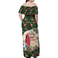 Memorial Cardinal Christmas Family Matching Off Shoulder Maxi Dress and Hawaiian Shirt When A Cardinal Appears Loved One Is Near - Wonder Print Shop
