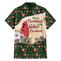 Memorial Cardinal Christmas Family Matching Off Shoulder Short Dress and Hawaiian Shirt When A Cardinal Appears Loved One Is Near - Wonder Print Shop