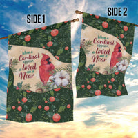 Memorial Cardinal Christmas Garden Flag When A Cardinal Appears Loved One Is Near - Wonder Print Shop