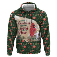Memorial Cardinal Christmas Hoodie When A Cardinal Appears Loved One Is Near - Wonder Print Shop