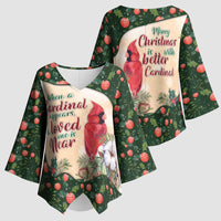 Memorial Cardinal Christmas Kimono Sleeve Blouse When A Cardinal Appears Loved One Is Near - Wonder Print Shop