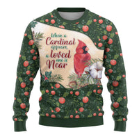 Cardinal Christmas Ugly Christmas Sweater Love Near The Xmas - Wonder Print Shop