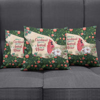 Memorial Cardinal Christmas Pillow Cover When A Cardinal Appears Loved One Is Near - Wonder Print Shop
