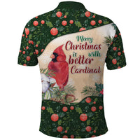 Memorial Cardinal Christmas Polo Shirt When A Cardinal Appears Loved One Is Near - Wonder Print Shop