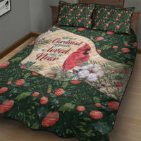 Memorial Cardinal Christmas Quilt Bed Set When A Cardinal Appears Loved One Is Near - Wonder Print Shop