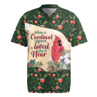 Memorial Cardinal Christmas Rugby Jersey When A Cardinal Appears Loved One Is Near - Wonder Print Shop