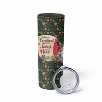 Memorial Cardinal Christmas Skinny Tumbler When A Cardinal Appears Loved One Is Near - Wonder Print Shop