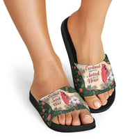Memorial Cardinal Christmas Slide Sandals When A Cardinal Appears Loved One Is Near - Wonder Print Shop
