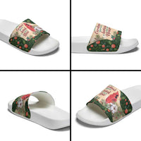 Memorial Cardinal Christmas Slide Sandals When A Cardinal Appears Loved One Is Near - Wonder Print Shop