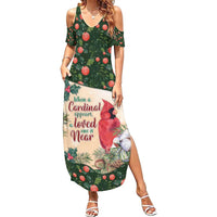 Memorial Cardinal Christmas Summer Maxi Dress When A Cardinal Appears Loved One Is Near - Wonder Print Shop