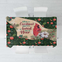 Memorial Cardinal Christmas Tablecloth When A Cardinal Appears Loved One Is Near - Wonder Print Shop