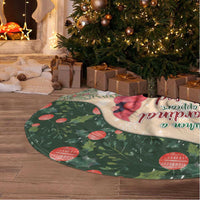 Cardinal Christmas Tree Skirt Love Near The Xmas - Wonder Print Shop