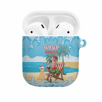 Christmas In July AirPods Case I Am The Flamingo Elf - Wonder Print Shop
