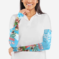 Christmas In July Arm Sleeves I Am The Flamingo Elf - Wonder Print Shop