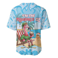 Christmas In July Baseball Jersey I Am The Flamingo Elf - Wonder Print Shop
