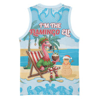 Christmas In July Basketball Jersey I Am The Flamingo Elf - Wonder Print Shop