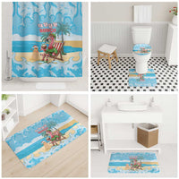 Christmas In July Bathroom Set I Am The Flamingo Elf - Wonder Print Shop