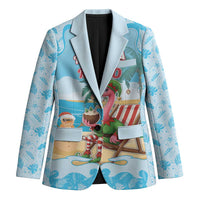 Christmas In July Blazer I Am The Flamingo Elf - Wonder Print Shop
