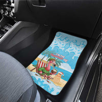 Christmas In July Car Mats I Am The Flamingo Elf - Wonder Print Shop