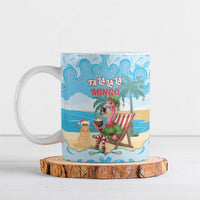 Christmas In July Ceramic Mug I Am The Flamingo Elf - Wonder Print Shop