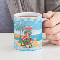 Christmas In July Ceramic Mug I Am The Flamingo Elf - Wonder Print Shop