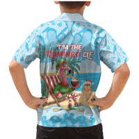 Christmas In July Family Matching Mermaid Dress and Hawaiian Shirt I Am The Flamingo Elf - Wonder Print Shop