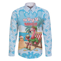 Christmas In July Family Matching Puletasi and Hawaiian Shirt I Am The Flamingo Elf - Wonder Print Shop