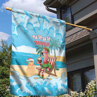 Christmas In July Garden Flag I Am The Flamingo Elf - Wonder Print Shop