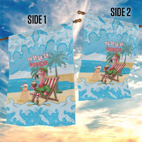 Christmas In July Garden Flag I Am The Flamingo Elf - Wonder Print Shop