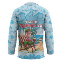 Christmas In July Hockey Jersey I Am The Flamingo Elf - Wonder Print Shop