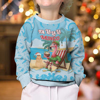 Christmas In July Kid Ugly Christmas Sweater I Am The Flamingo Elf - Wonder Print Shop